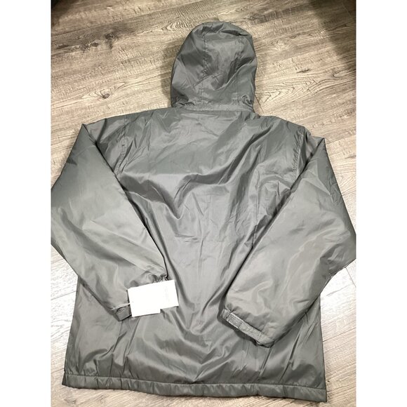 Totes Mens Gray Water-Resistant Hooded Jacket W/ Fleece Lining & Zip Size L - Picture 8 of 10